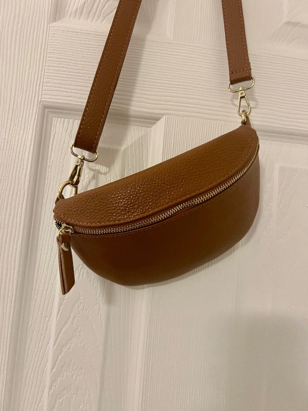 Italian Leather Crossbody Bag